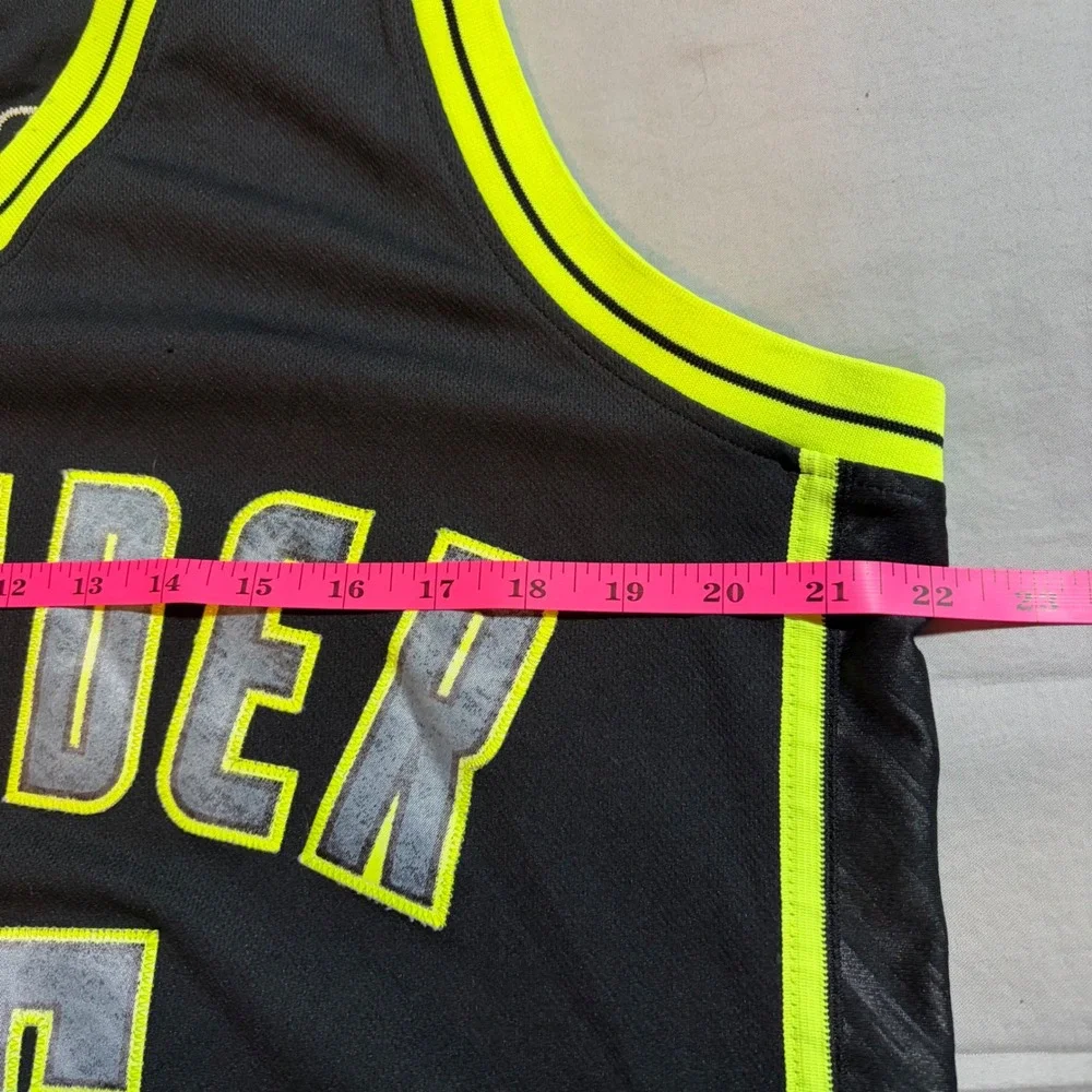Adidas Kevin Durant OKC Thunder Jersey 35‎ Black Neon Yellow Limited Edition M